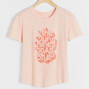 NWT Anthropologie Kenny Coil Sun Shines Graphic Tee SM